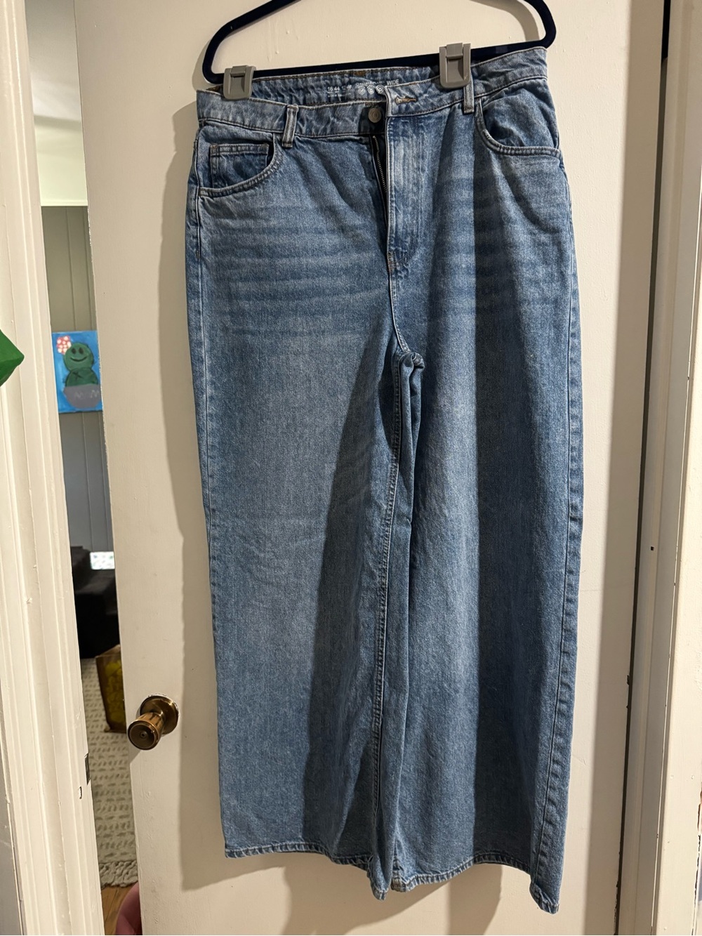 Primark Light Blue Wide Leg Jeans